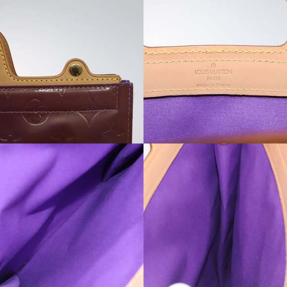 LOUIS VUITTON Monogram Vernis Stanton Tote Bag Purple Viole M91079 - Picture 11 of 12